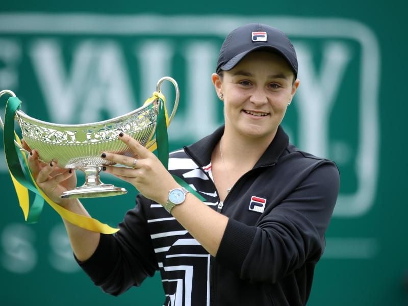 Nach ihrem Sieg in Birmingham neuer Nummer eins der Frauen: Ashleigh Barty. Foto: Tim Goode/PA Wire