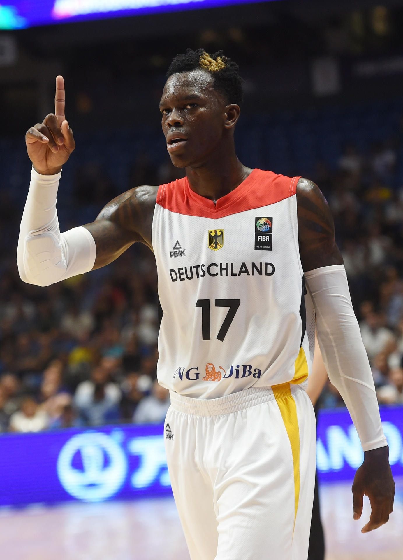 Der deutsche Basketball-Profi Dennis Schröder