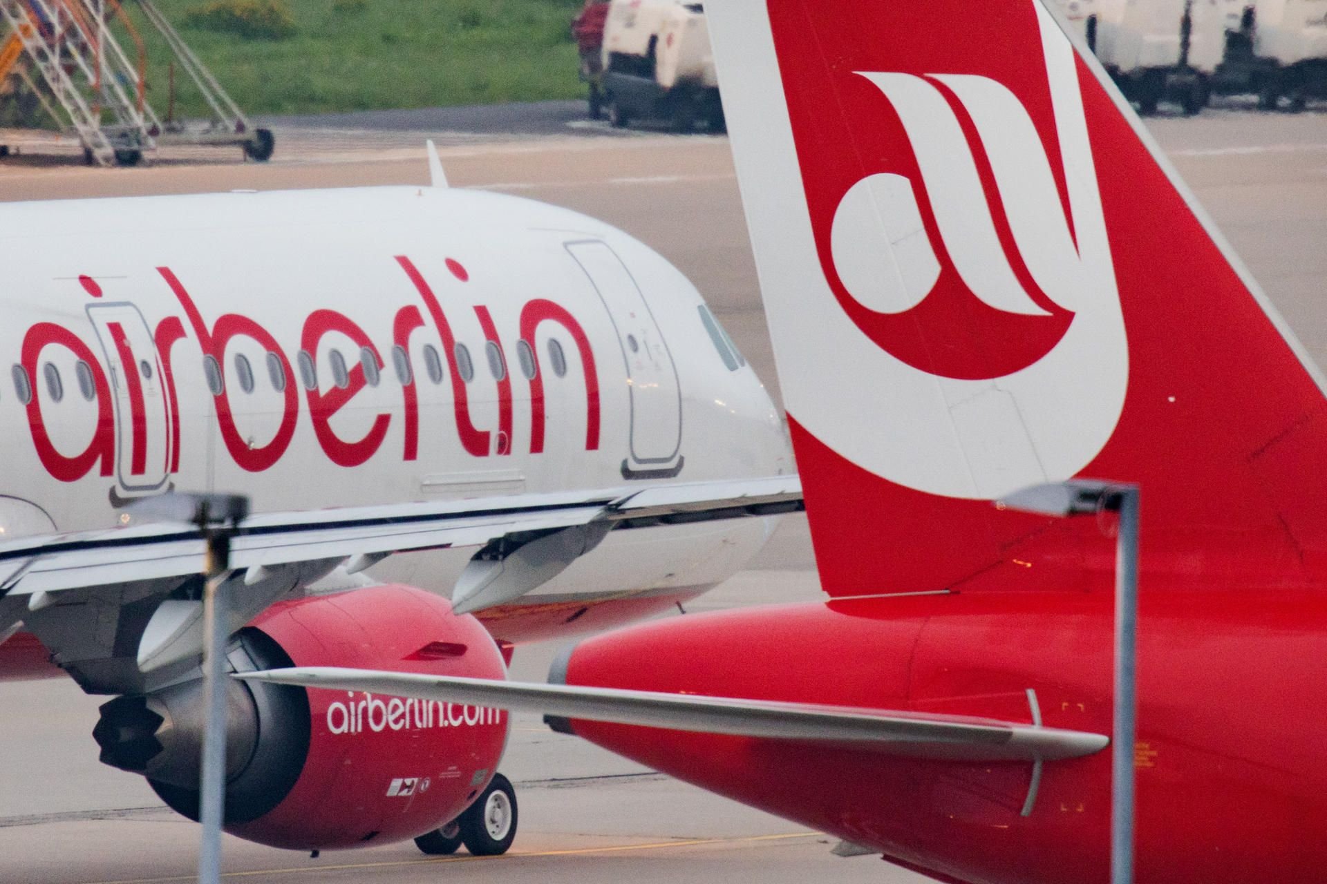 Eine Air Berlin Maschine.