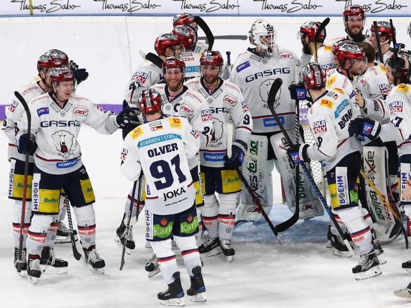 Die Berliner gehen selbstbewusst in das Finale gegen EHC Red Bull München. Foto: Daniel Karmann