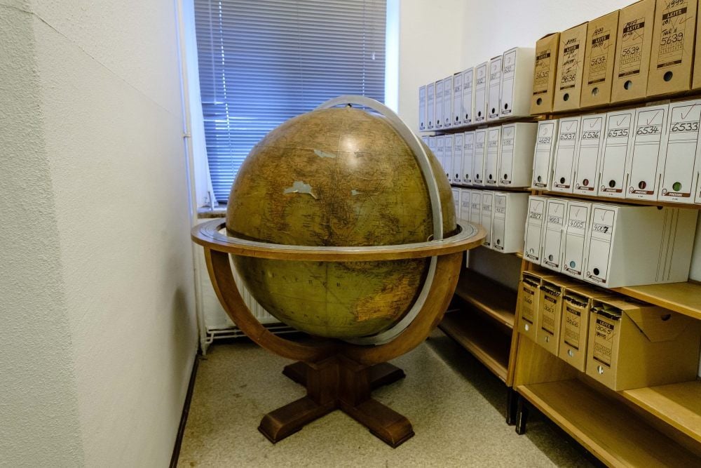 Einst stand der Globus im historischen Bürgermeisterzimmer.