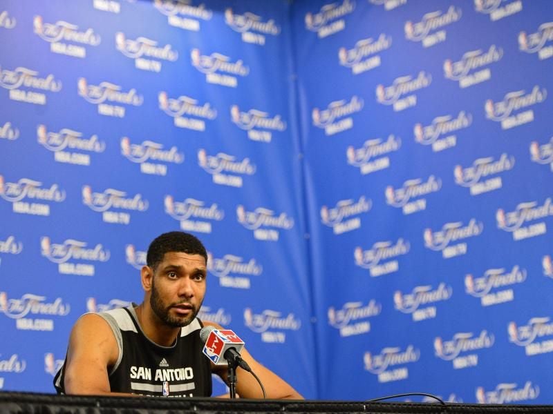 Tim Duncan wird bei den San Antonio Spurs einer der Assistenten von Chefcoach Greg Popovich. Foto: Larry W. Smith/epa