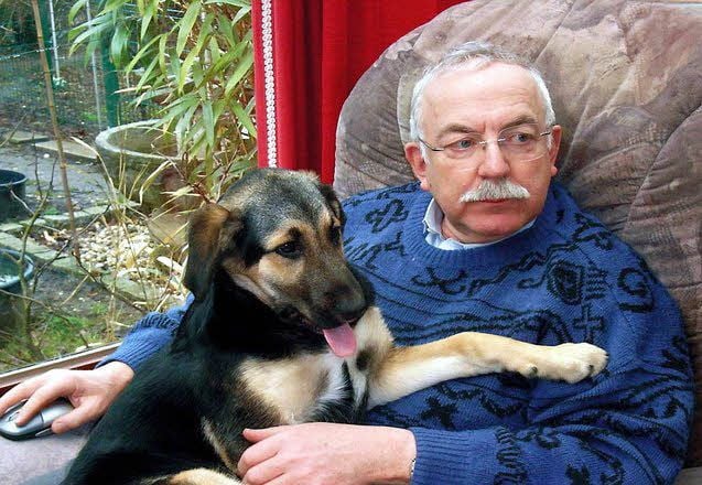 Der Aachener Gerd Heyden gab Bruno ein neues Zuhause. Dort lebt noch ein Hund, Moritz (Bild). Beide verstehen sich aber gut.