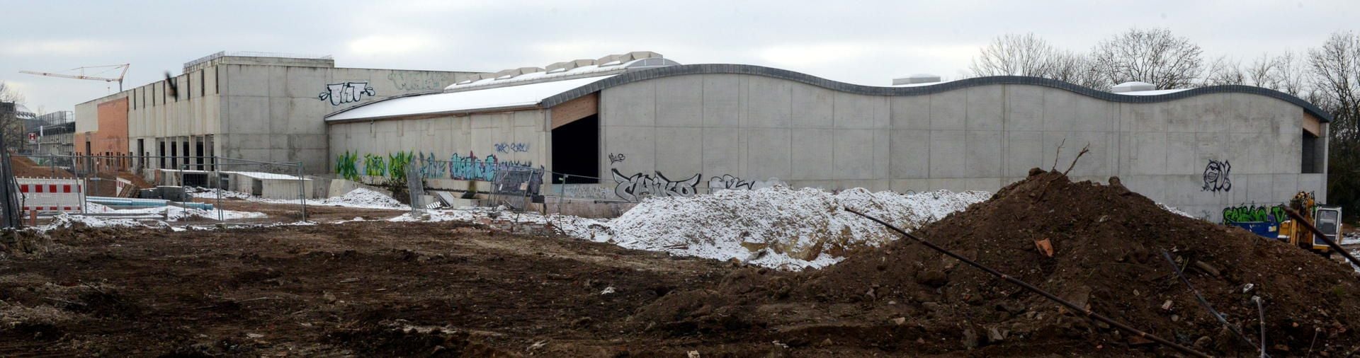 Baustelle Sportparadies am Böllberger Weg