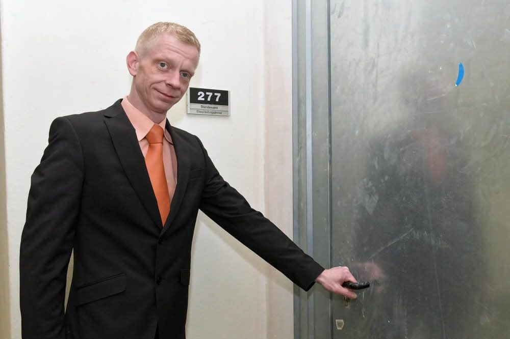 Auch für Thomas Herrmann ist das Eheschließungszimmer zu.