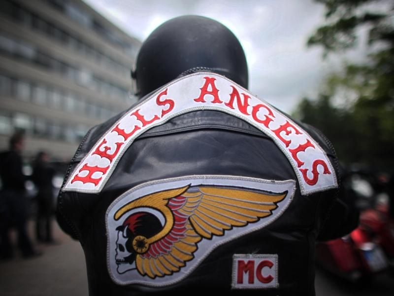 Ein Mitglied der Rockergruppe Hells Angels. Foto: Fredrik von Erichsen/Archiv