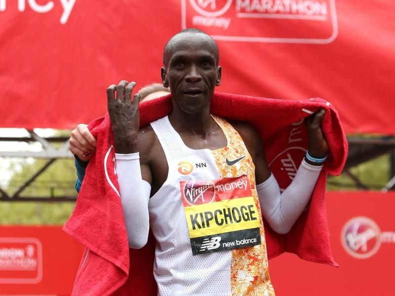 Eliud Kipchoge hält den Marathon-Weltrekord. Foto: Paul Harding/PA Wire