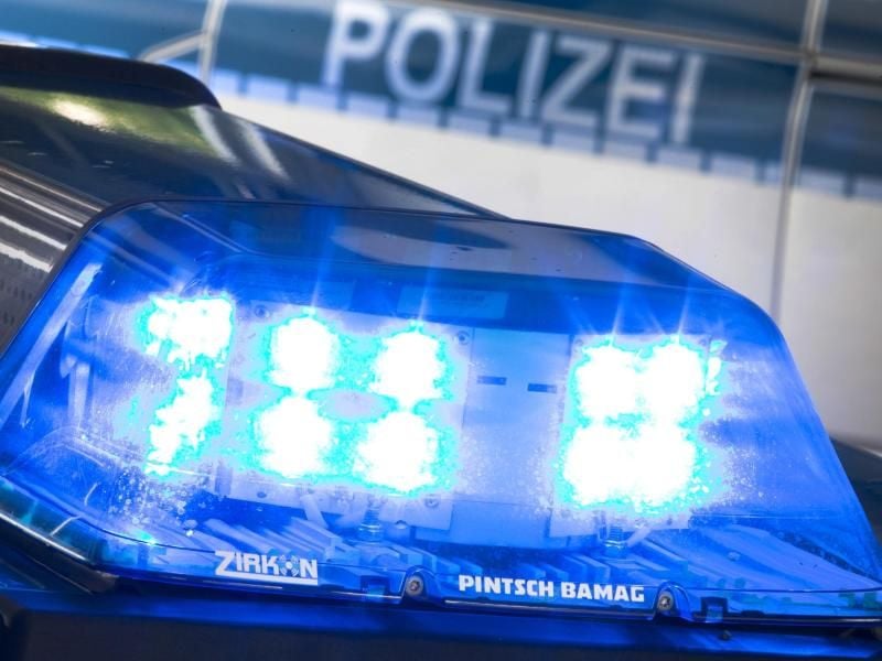Ein Blaulicht leuchtet auf dem Dach eines Polizeiwagens. Foto: Friso Gentsch/Archiv
