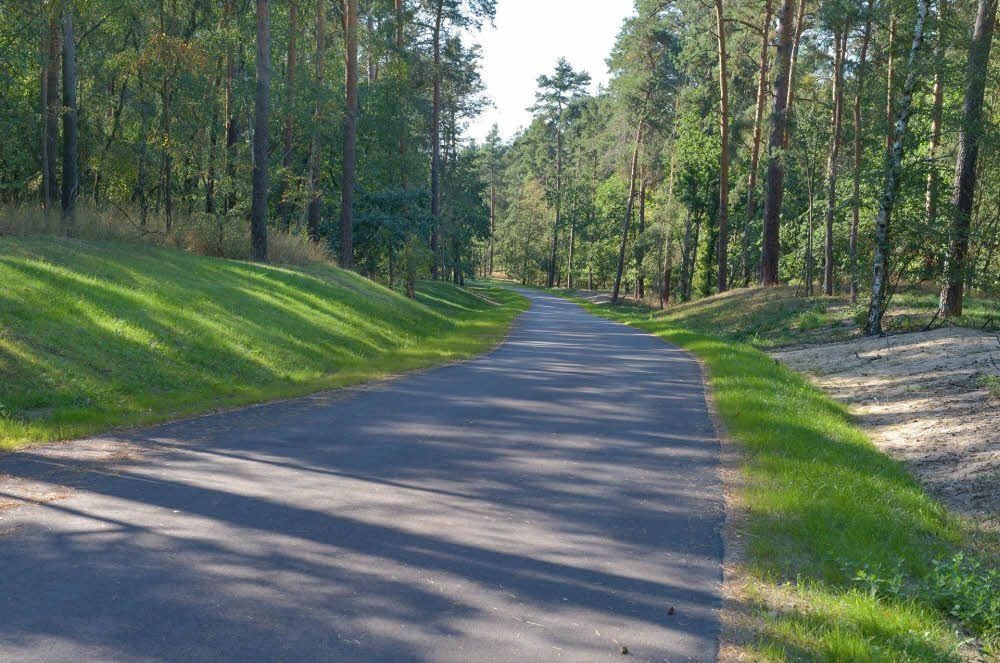 Der Weg durch den Hochufer-Bereich ist asphaltiert.