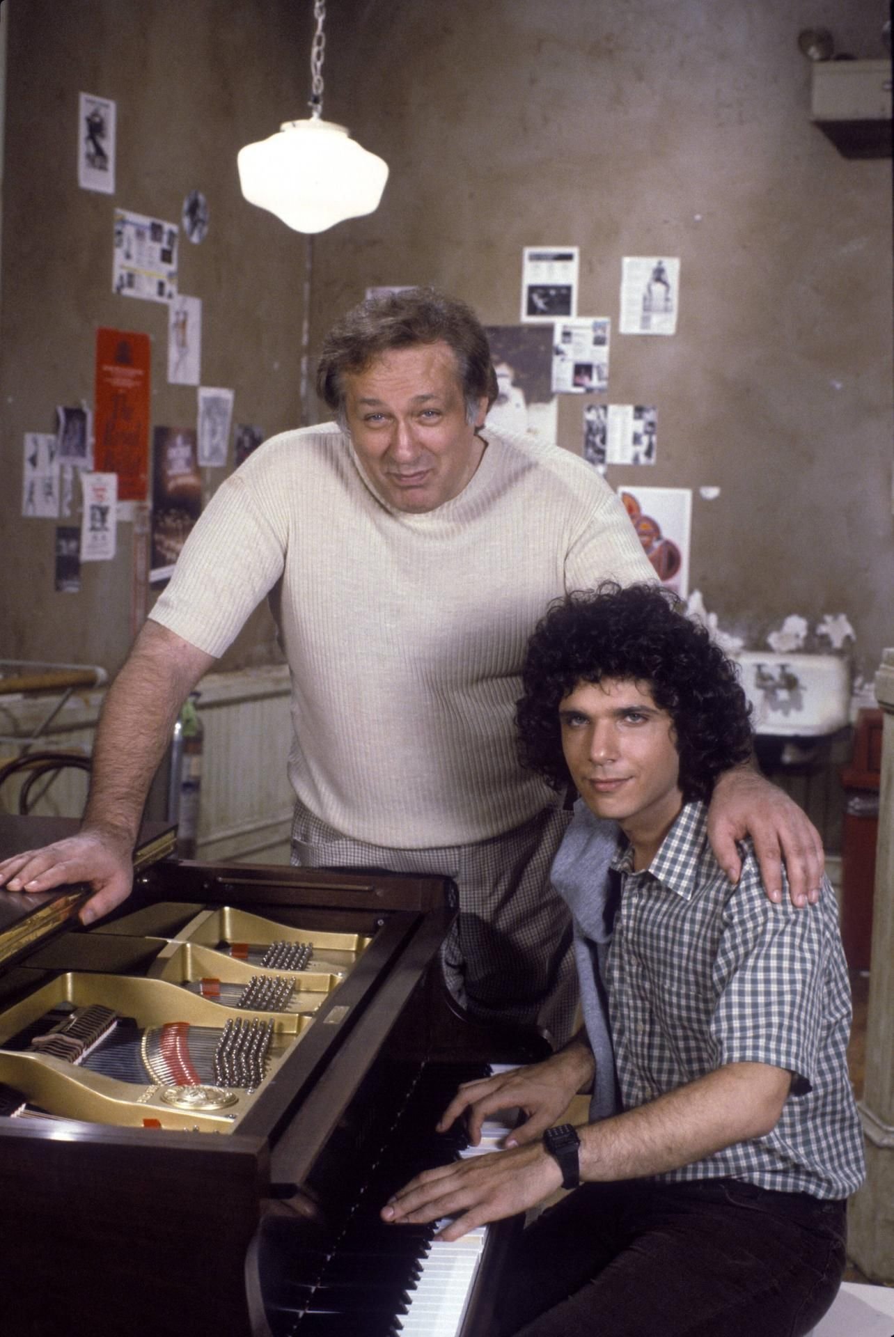 Carmine Caridi (r., hier mit Fame Lee Curreri) in den 80er Jahren