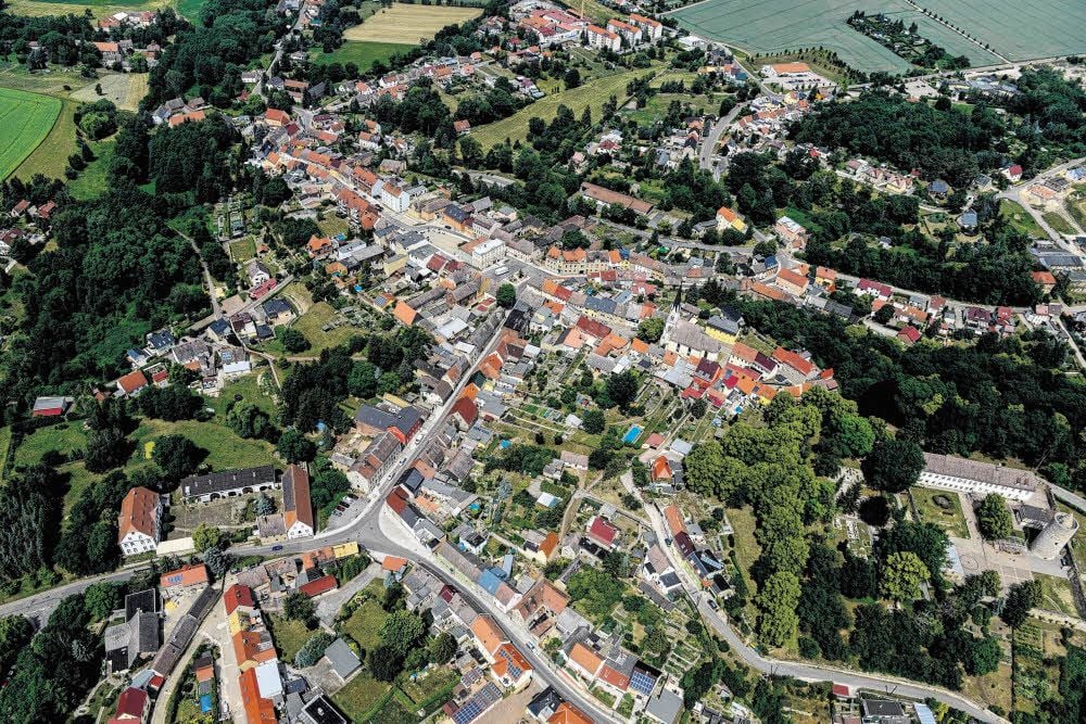 Luftbild der Osterfelder Innenstadt