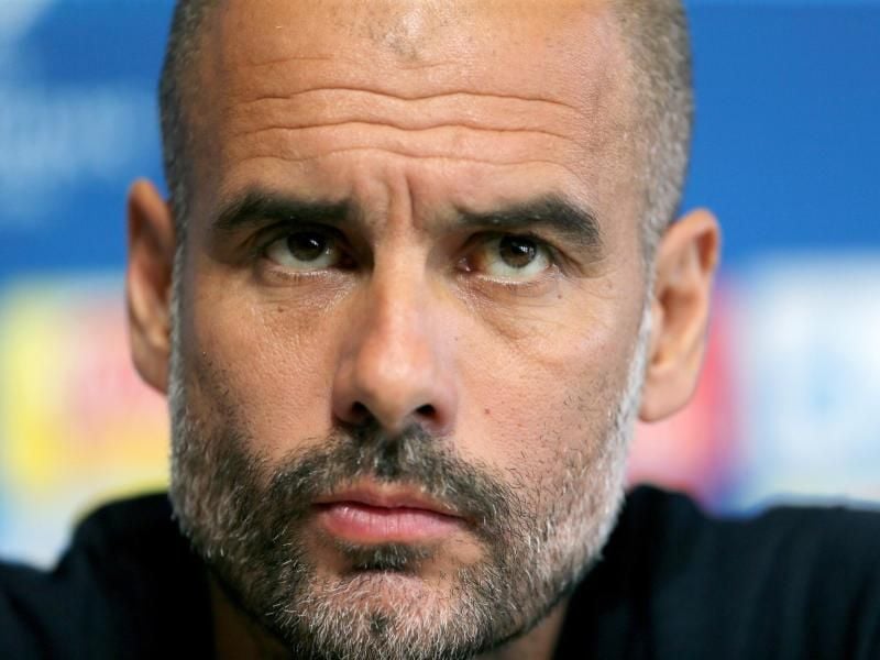 Muss in der Königsklasse mit ManCity drei Tore gegen den FC Liverpool aufholen: Trainer Pep Guardiola. Foto: Richard Sellers