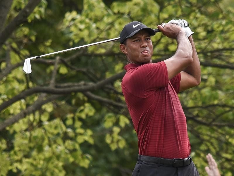 Wieder voll da: Tiger Woods beendet die 100. PGA Championship auf Rang zwei. Foto: Richard Ulreich/ZUMA Wire