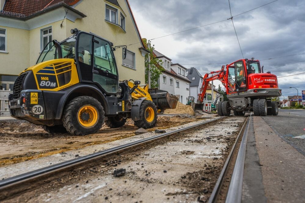 Am Lützener Platz haben die Arbeiten begonnen.