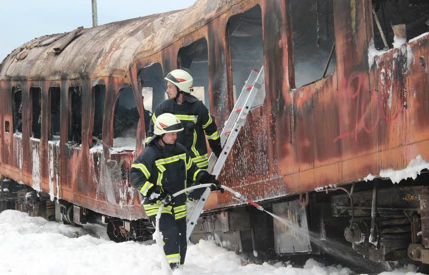 Die Feuerwehr im Einsatz in Klostermansfeld