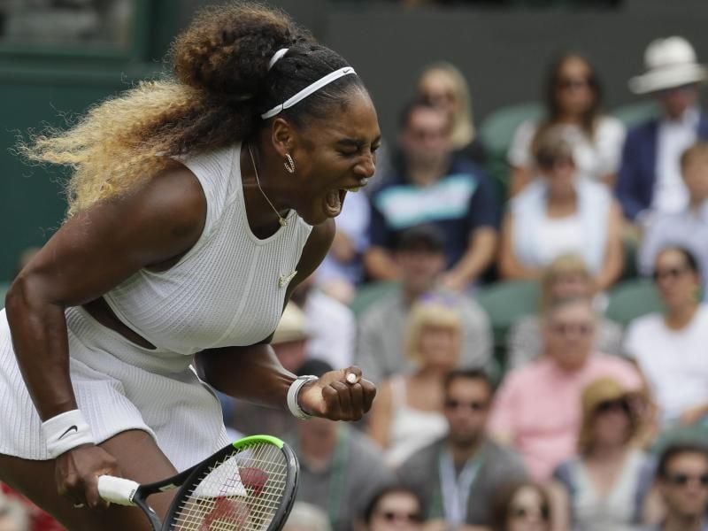 Steht in Wimbledon im Halbfinale: Serena Williams. Foto: Kirsty Wigglesworth/AP