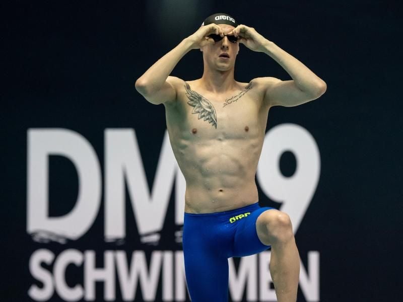 Schwimm-Weltmeister Florian Wellbrock hat nach dem DM-Titel über 800 Meter auch den DM-Titel über 1500 Meter gewonnen. Foto: B. Thissen