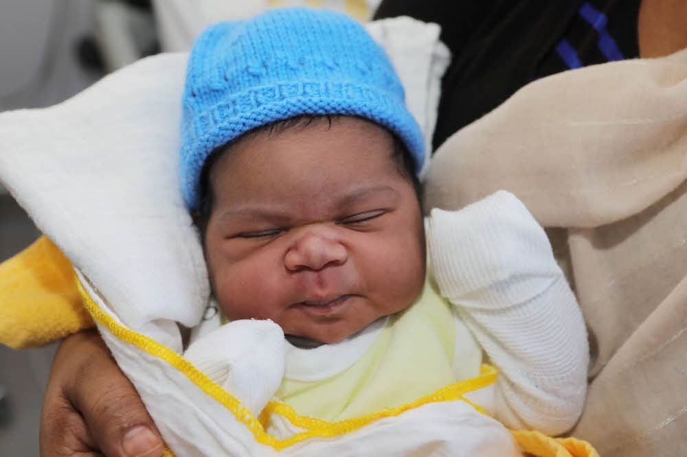 Musap Sadig heißt das Neujahrsbaby in Bitterfeld.