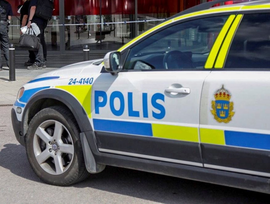 Ein Streifenwagen der schwedischen Polizei. (Symbolbild)