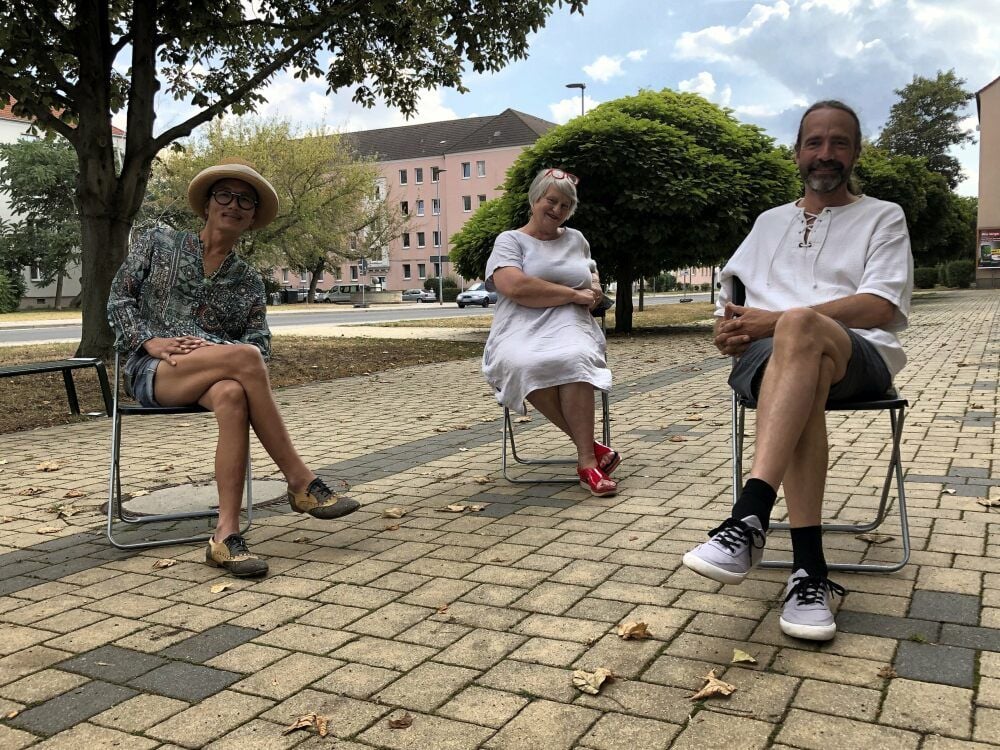 Dongki Ha, Gudrun Woitke und Steffen Rumpf (v.l.) freuen sich, dass es wieder losgeht.