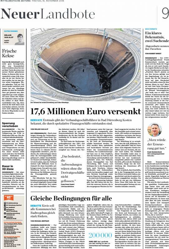 So berichtete die Mitteldeutsche Zeitung am 16. November