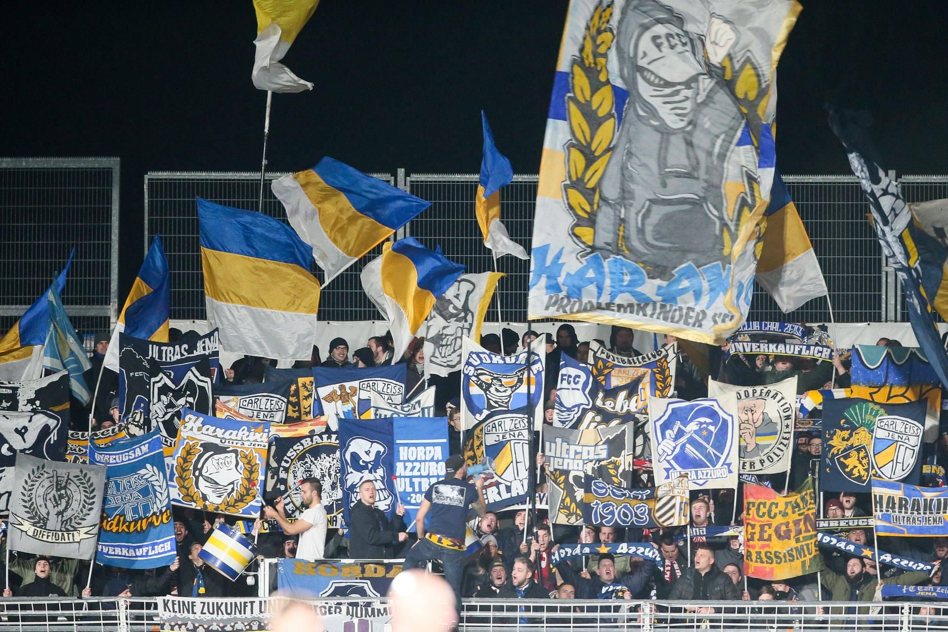 Nach dem Spiel Jena gegen Zwickau kam es zu Fanausschreitungen.