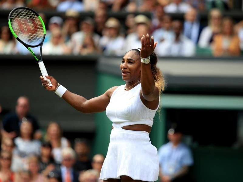 Verzweifelt: Serena Williams war im Wimbledon-Finale gegen Simona Halep chancenlos. Foto: Adam Davy/PA Wire