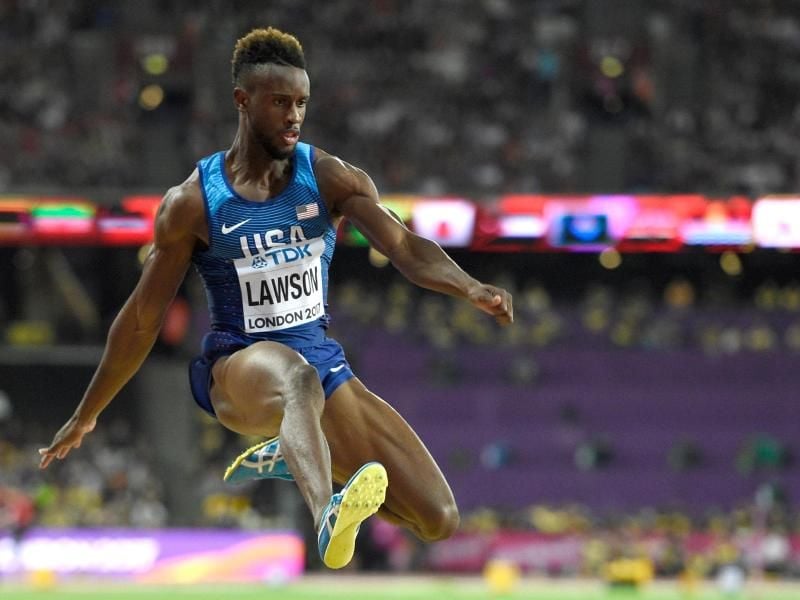 US-Weitspringer Jarrion Lawson ist nach einem positiven Dopingtest vorläufig suspendiert worden. Foto: Rainer Jensen