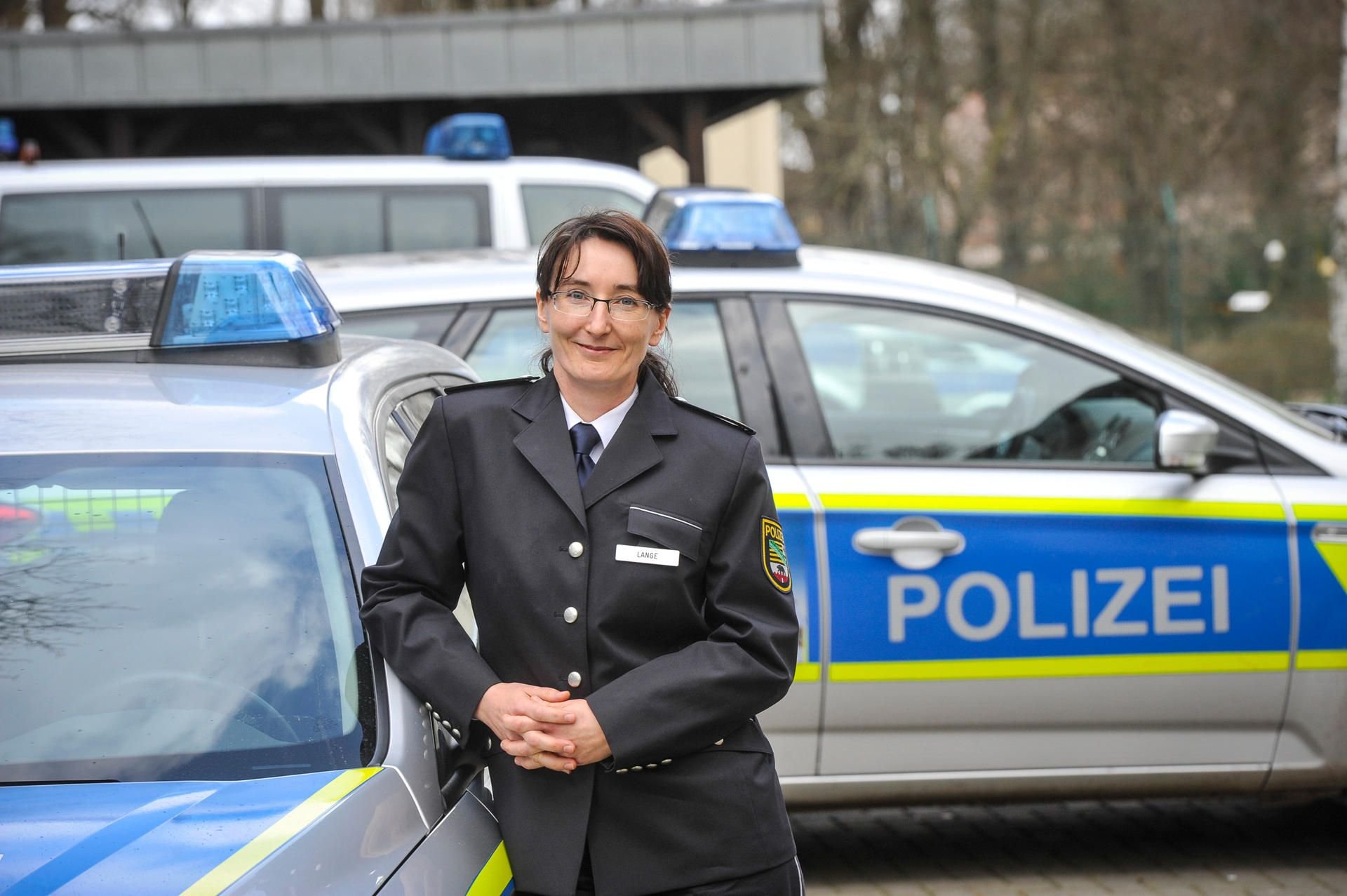 Michaela Lange leitet das Polizeirevier Anhalt-Bitterfeld.