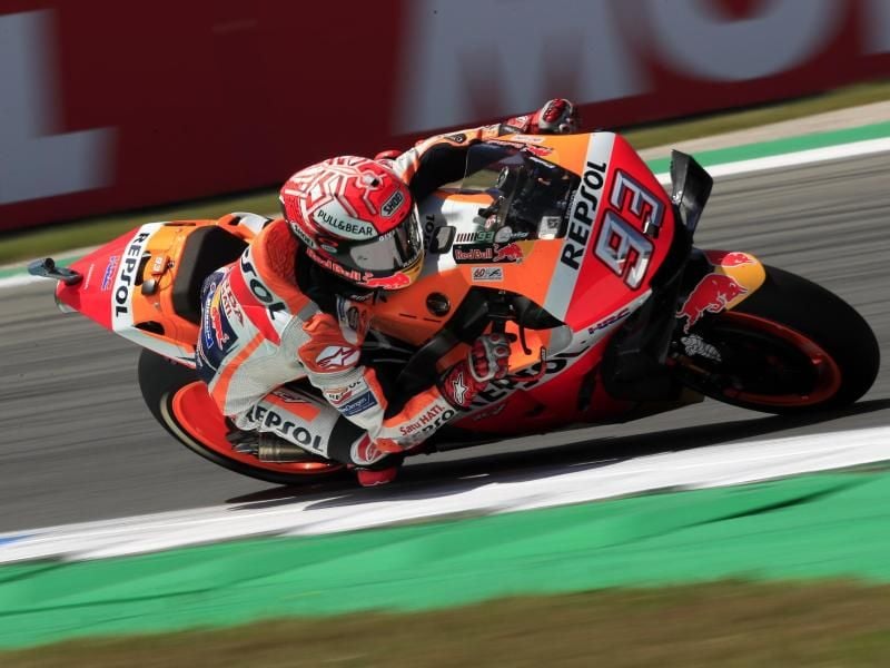 Wurde in Assen nur Zweiter: Motorrad-Weltmeister Marc Marquez. Foto: Peter Dejong/AP