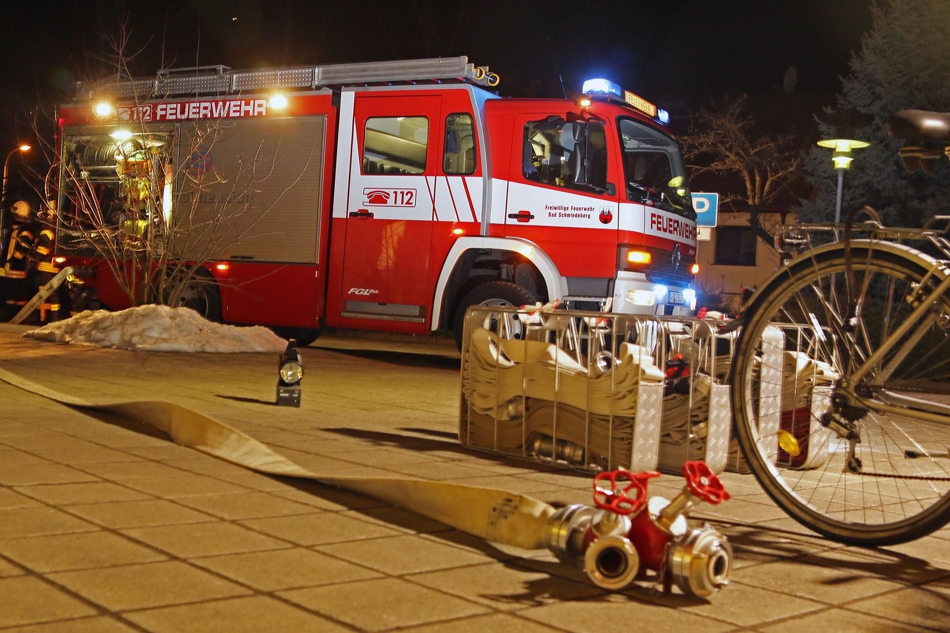 In Bad Schmiedeberg musste am Sonntagabend die Feuerwehr ausrücken.