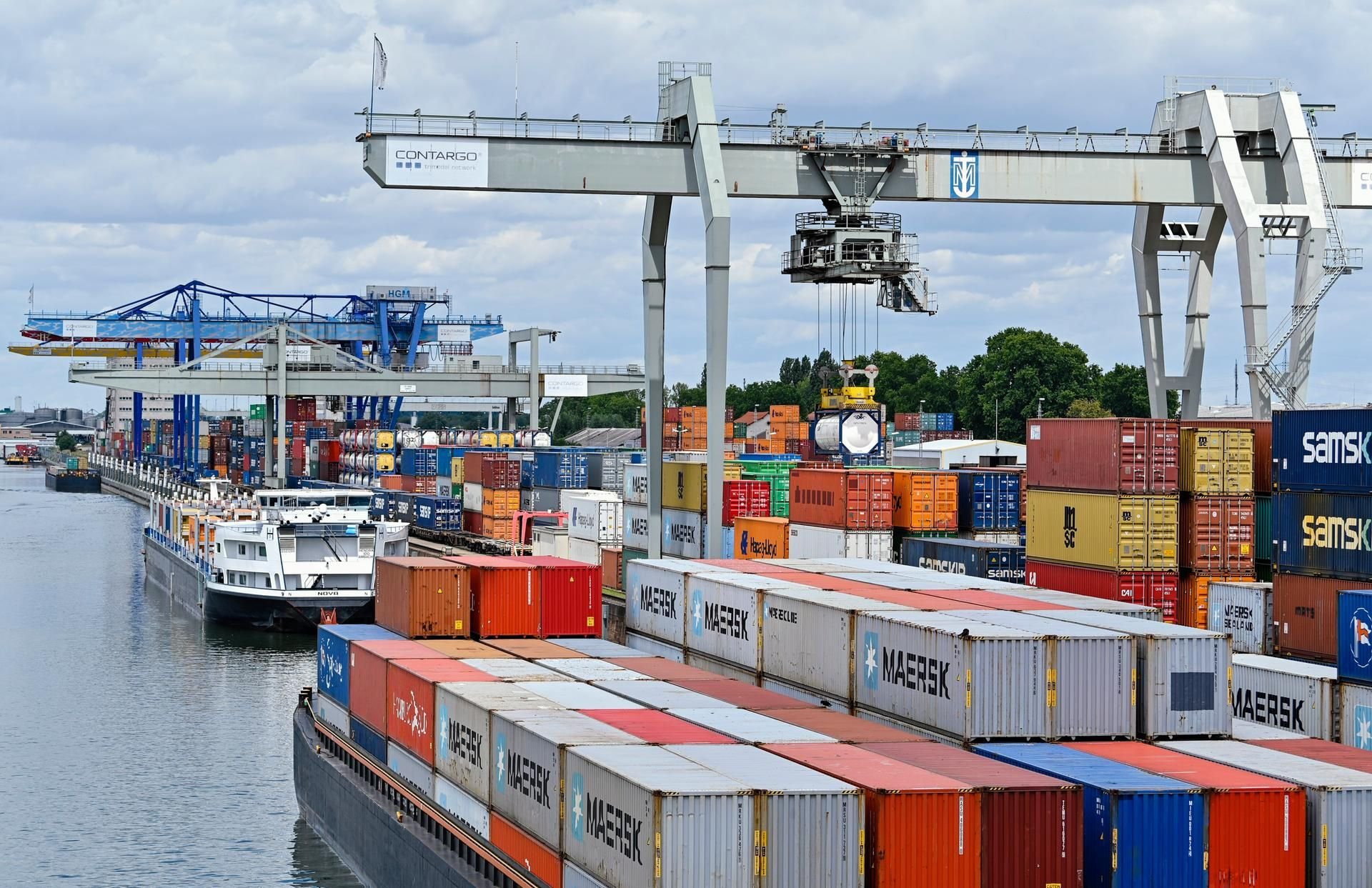 Rhein-Neckar-Hafen in Mannheim: Die Wirtschaft bricht ein.