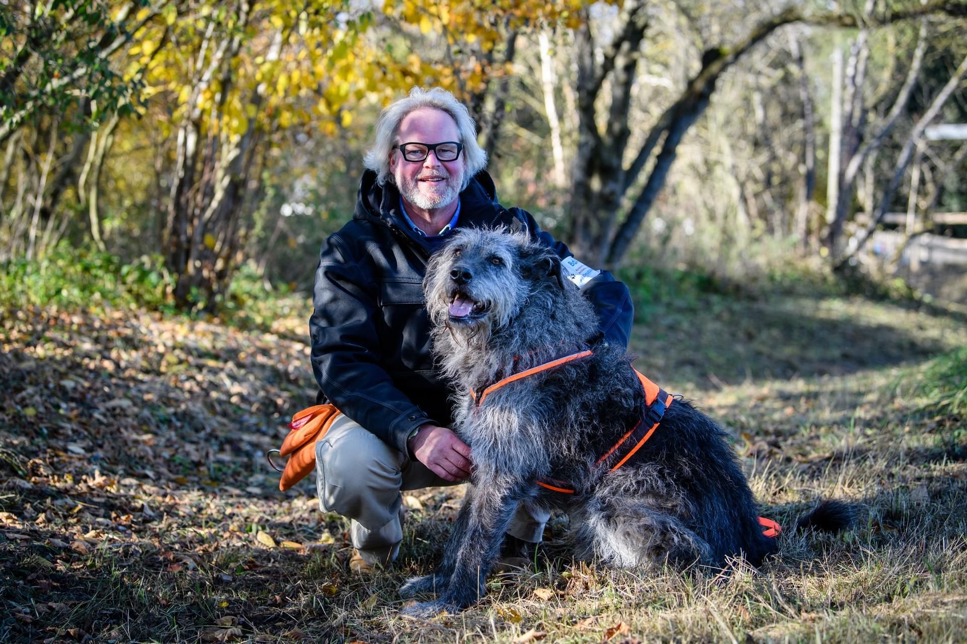 Dietmar Kroepel mit Flintstone