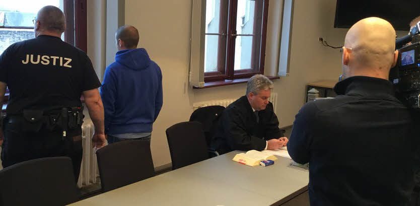 Der 32-jährige Marcel S. vor der Urteilsverkündung