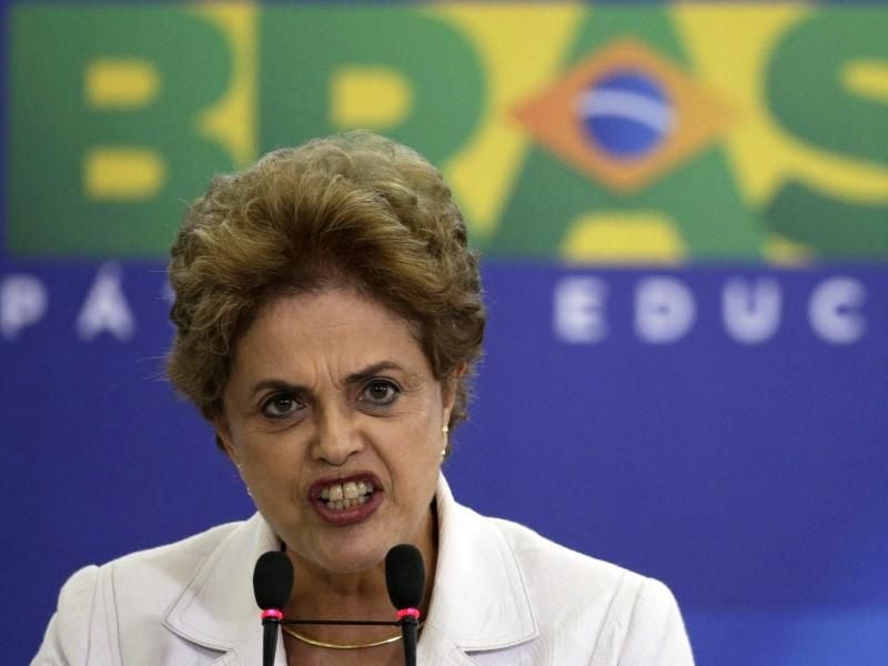 Brasiliens suspendierte Präsidentin Dilma Rousseff bezeichnet sich selbst als „Olympa-Aschenputtel”. Foto: Fernando Bizerra