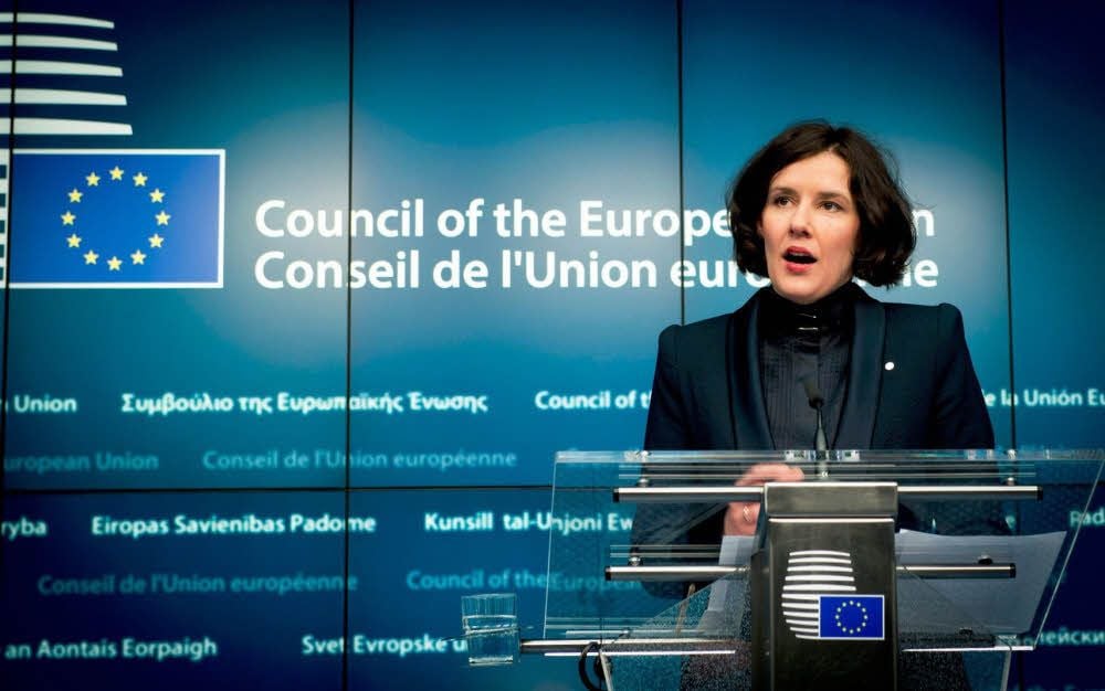 2015 hatte Lettland die EU-Ratspräsidentschaft inne, damals war Dana Reizniece-Ozola Wirtschaftsministerin.