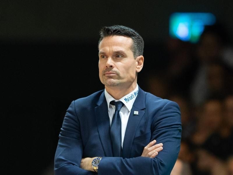 Musste mit Bayreuth eine Heimpleite hinnehmen: medi-Coach Raoul Korner. Foto: Swen Pförtner/dpa