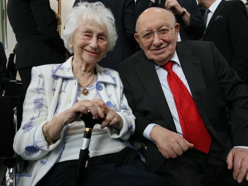 Teofila und Marcel Reich-Ranicki (2008). Foto: Boris Roessler