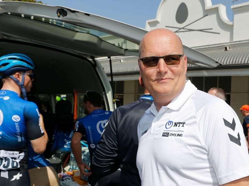 Tritt von seinem Posten als Teammanager bei NTT zurück: Bjarne Riis. Foto: Yuzuru Sunada/BELGA/dpa