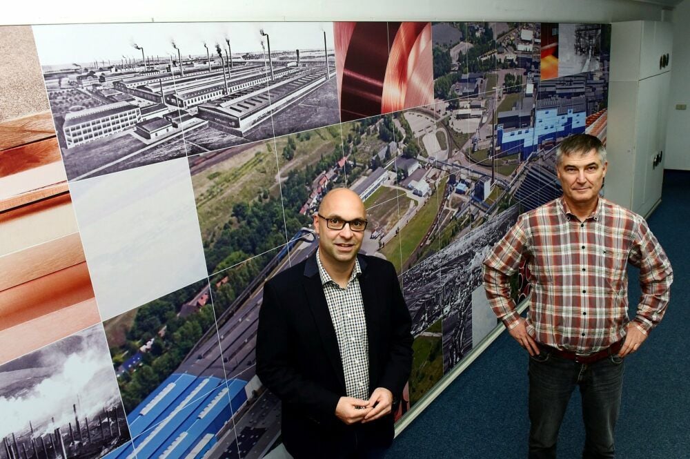 Die beiden Gesprächspartner für das MZ-Interview: Nico Strecker (links), Bereichsleiter Arbeits-, Umwelt- und Gesundheitsschutz, Werksicherheit und Energiemanagement und sein Mitarbeiter Frank Jünger.