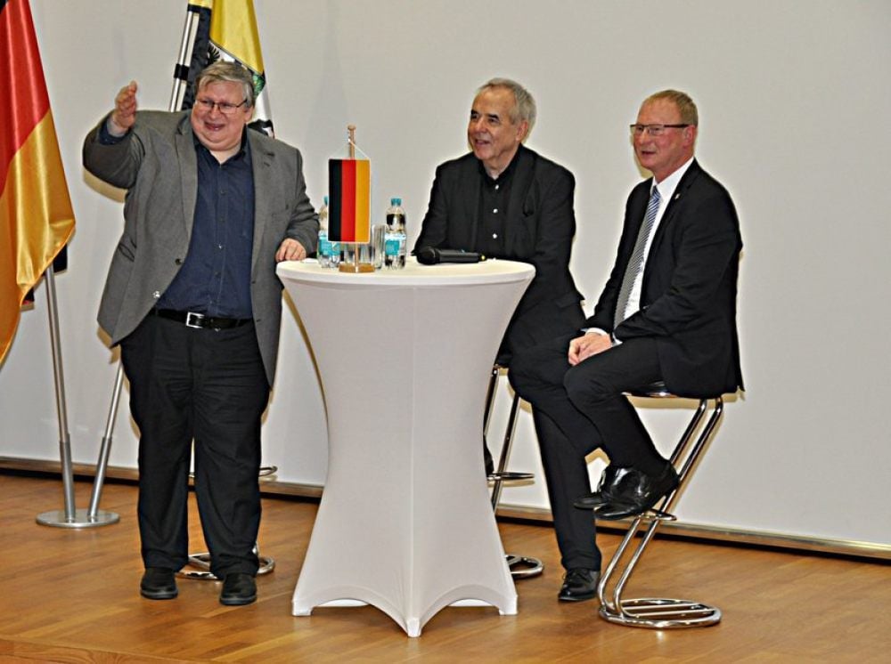 Frank Hoffmann, Paul Werner Wagner und Armin Schenk (v.l.) im Podium