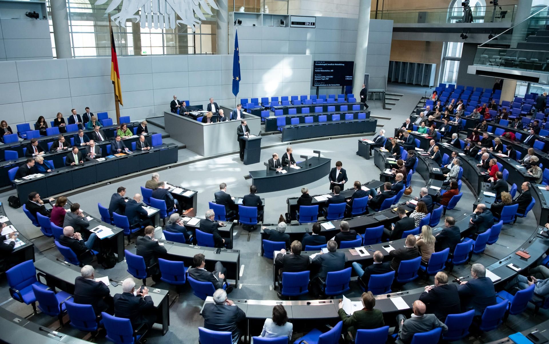 Der Bundestag bei seiner Plenarsitzung am 13. März