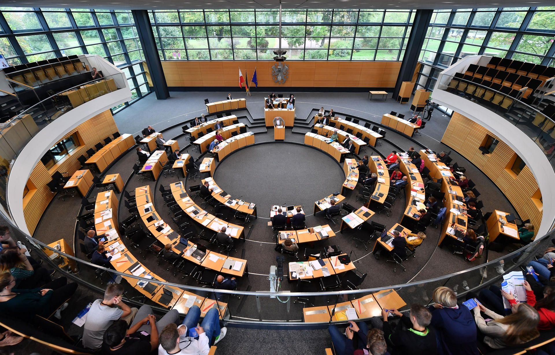 Der Landtag in Erfurt.