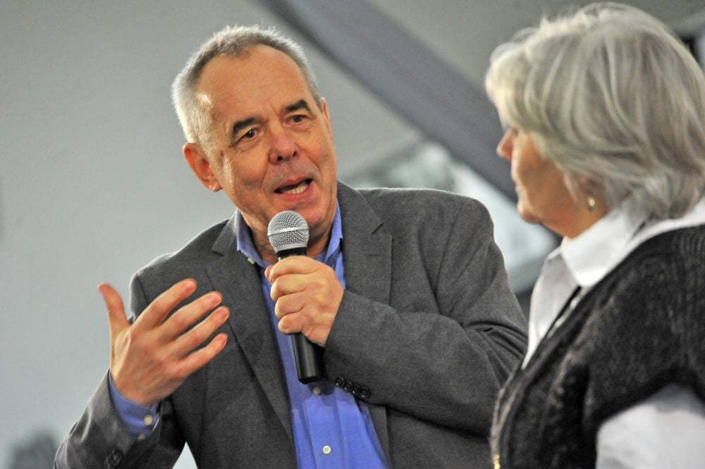 Paul Werner Wagner im Gespräch mit Jutta Wachowiak nach dem Film „So viele Träume“ von Heiner Carow im September 2019 im Ifm.