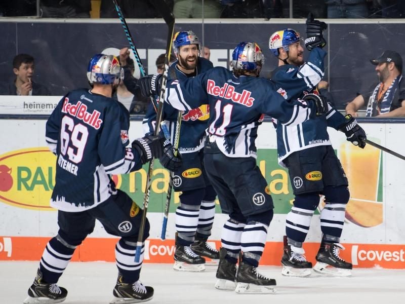 Der EHC Red Bull München setzte sich im entscheidenden Finalspiel gegen die Eisbären Berlin durch. Foto: Sven Hoppe