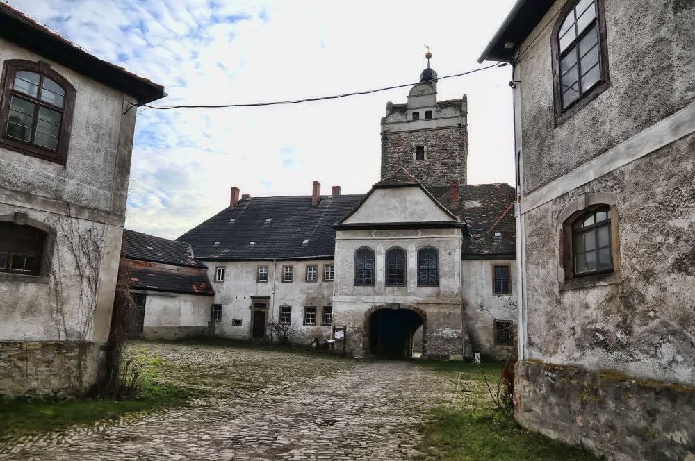 Blick auf die Vorburg in Allstedt.