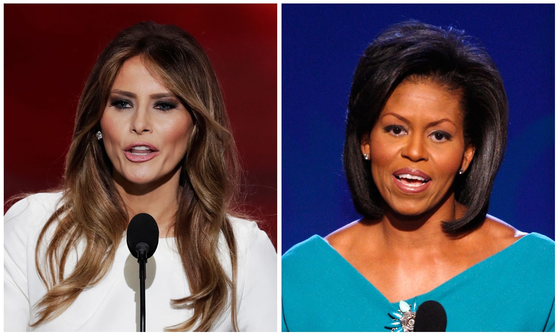 Melania Trumps Rede hatte erstaunlich viel Ähnlichkeit mit einer Rede von Michelle Obama aus dem Jahr 2008.