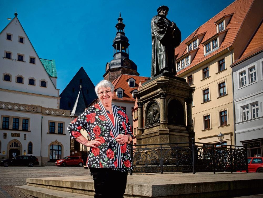 Mit Leib und Seele im Einsatz für die Lutherstadt Eisleben. Jutta Fischers Amtszeit endet nach 14 Jahren am Sonntag.