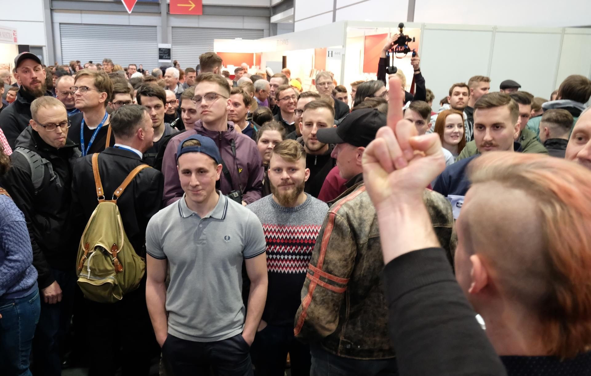 Auf der Buchmesse trafen Linke und Rechte aufeinander.