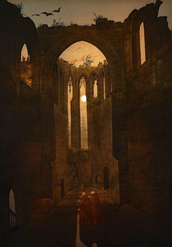 Caspar David Friedrich: „Klosterruine Oybin“ (um 1810)
